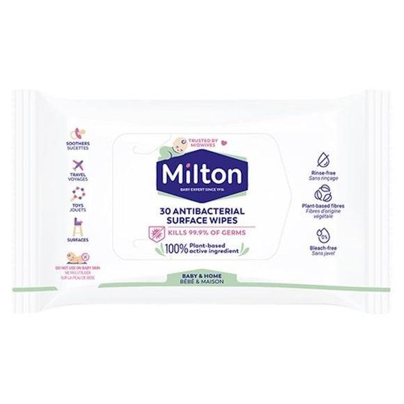 Milton 30 Antibacterial Surface Wipes