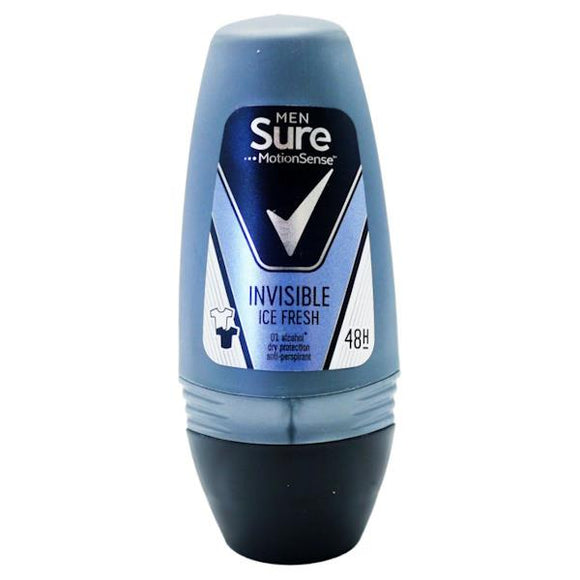 Sure Men Invisible Ice Fresh Dry Anti-Perspirant Roll On 50ml