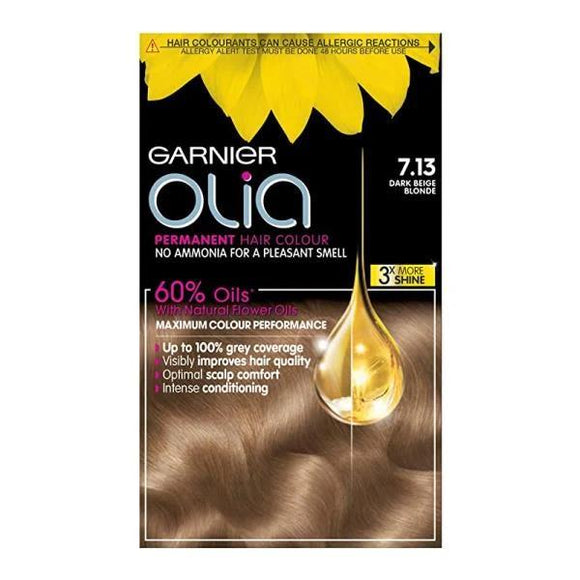 Garnier Olia Permanent Hair Colour 7.13 Dark Beige Blonde