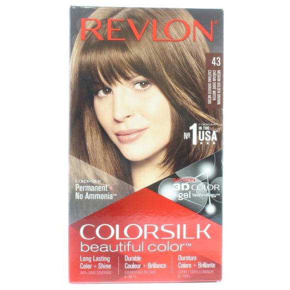 Revlon Colorsilk Permanent Colour 43 Medium Golden Brown