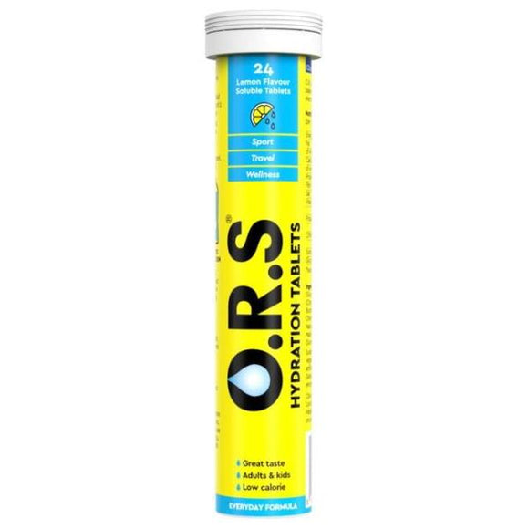 O.R.S Hydration Tablets 24 Lemon Flavour Tablets