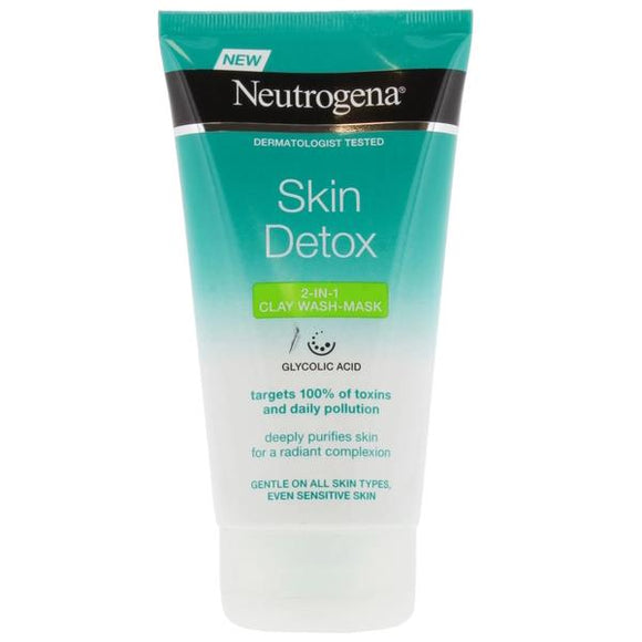 Neutrogena Skin Detox 2-in-1 Clay Wash Mask 150ml