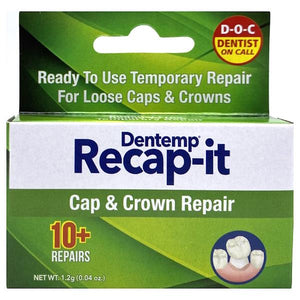 Dentemp Recap-it Cap & Crown Repair 10+ Repairs 1.2g