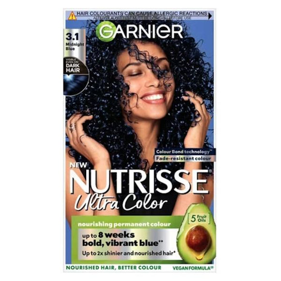 Garnier Nutrisse Ultra Color Permanent Colour 3.10 Midnight Blue