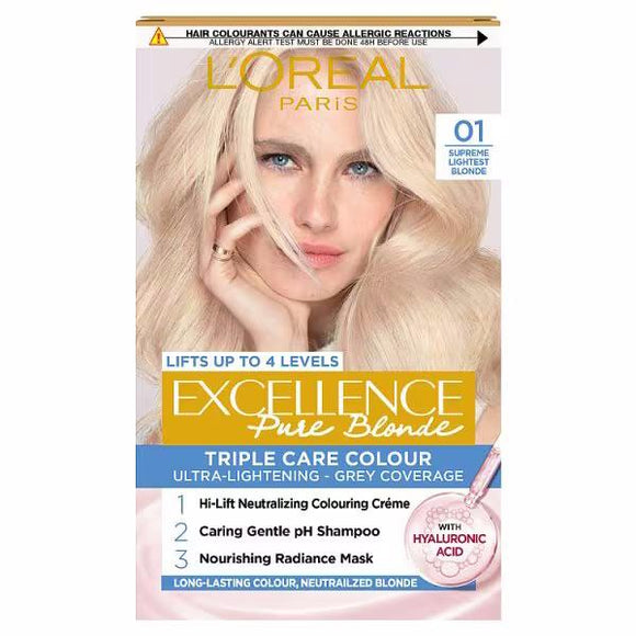 L'Oreal Excellence Pure Blonde Colour 01 Supreme Lightest Blonde