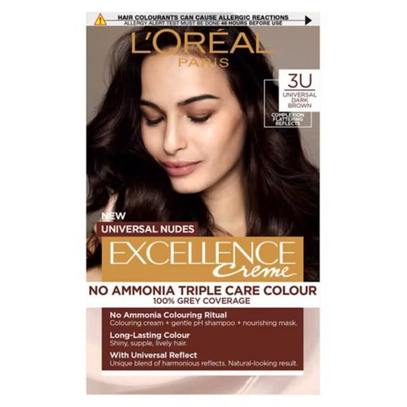 L'Oreal Excellence Creme Universal Nudes 3U Universal Dark Brown