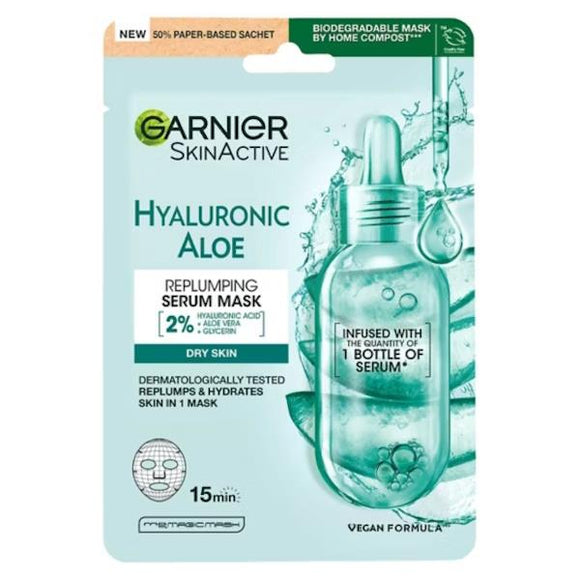 Garnier Skin Active Hyaluronic Aloe Replumping Serum Mask