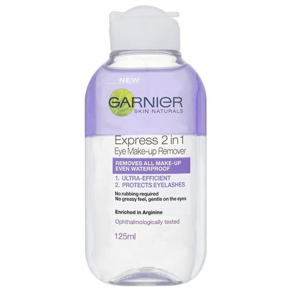 Garnier Skin Naturals Express 2in1 Eye Make-Up Remover 125ml