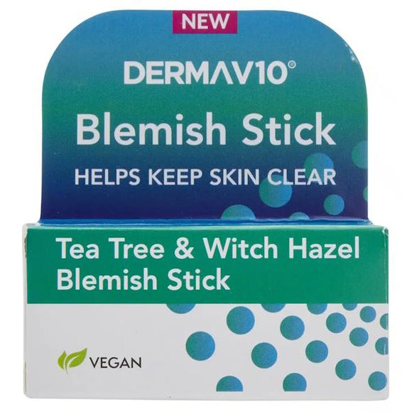 Derma V10 Blemish Stick Tea Tree & Witch Hazel 6g