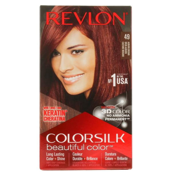 Revlon Colorsilk Permanent Colour 49 Auburn Brown