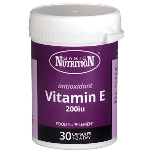 Basic Nutrition Vitamin E 200iu 30 Capsules