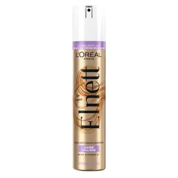 L'Oreal Elnett Hairspray Shine Dull Hair Strong Hold 75ml