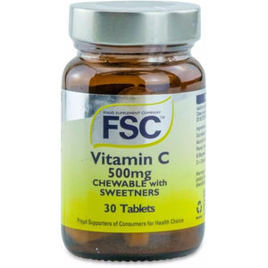 FSC Vitamin C Chewable 500mg 30 Tablets