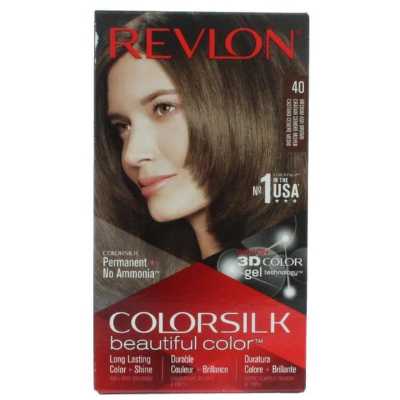 Revlon Colorsilk Permanent Colour 40 Medium Ash Brown