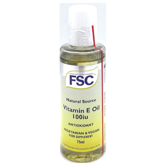 FSC Vitamin E Oil 100iu Natural Source 75ml