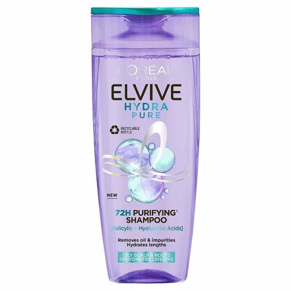 L'Oreal Elvive Hydra Pure 72H Purifying Shampoo 400ml