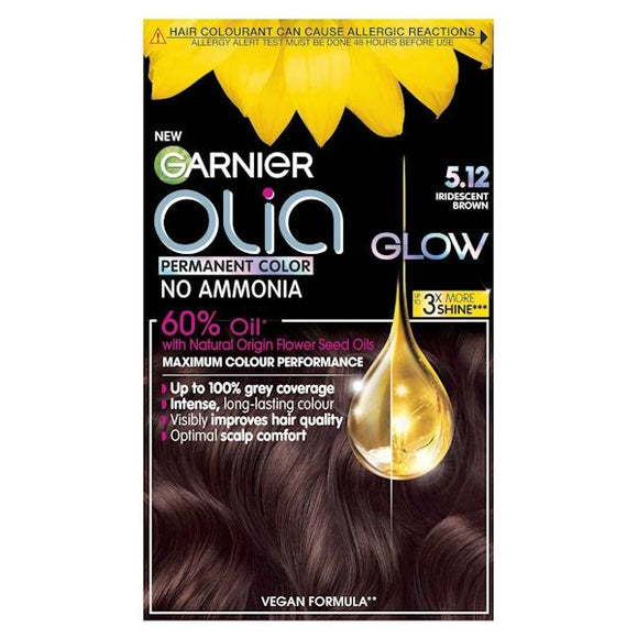 Garnier Olia Permanent Hair Colour 5.12 Iridescent Brown