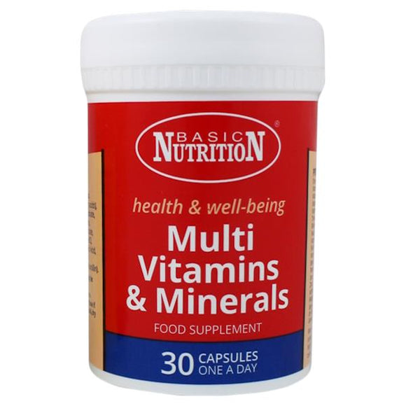 Basic Nutrition High Strength Multi Vitamins & Minerals 30 Capsules