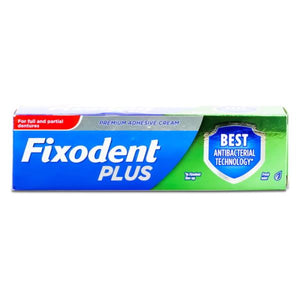 Fixodent Plus Best Antibacterial Denture Adhesive Cream 40g