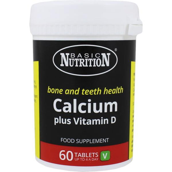 Basic Nutrition Calcium Plus Vitamin D 60 Tablets