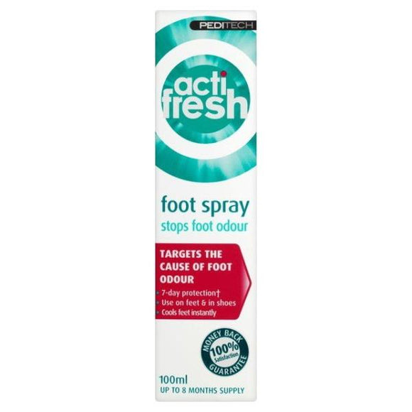 Peditech Actifresh Foot Spray 100ml