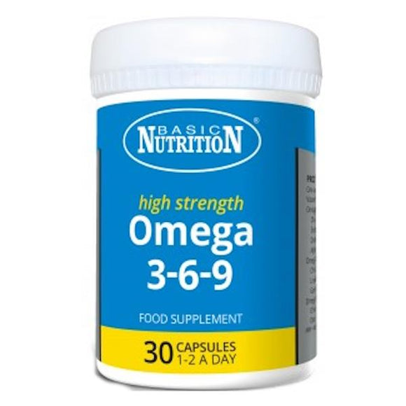 Basic Nutrition High Strength Omega 3-6-9 30 Capsules