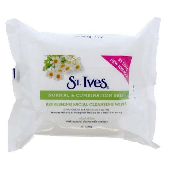 St Ives Normal & Combination Skin 35 Refreshing Facial Wipes