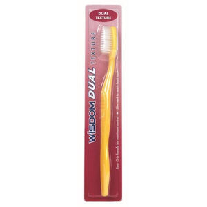 Wisdom Dual Texture Toothbrush Colours Vary