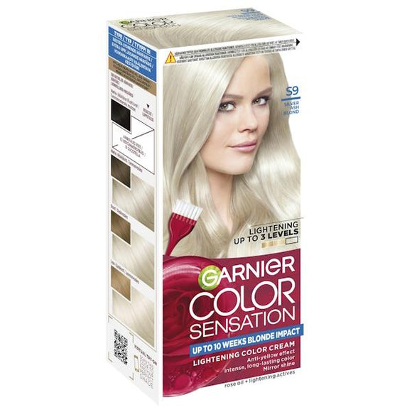Garnier Color Sensation Lightening Colour Cream S9 Silver Ash Blonde