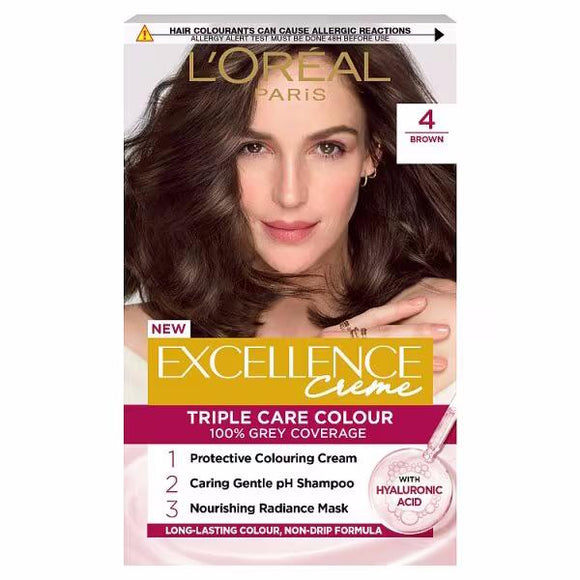 L'Oreal Excellence Creme Triple Care Colour 4 Brown