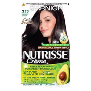 Garnier Nutrisse Creme Permanent Colour 3.12 Frozen Brown