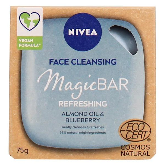 Nivea Face Cleansing Magic Bar Refreshing Almond Oil & Blueberry 75g