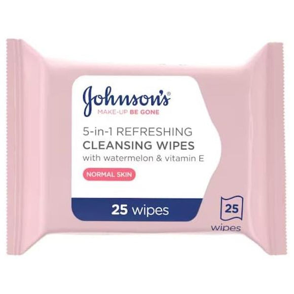 Johnson's Make-Up Be Gone 5in1 Refreshing 25 Cleansing Wipes