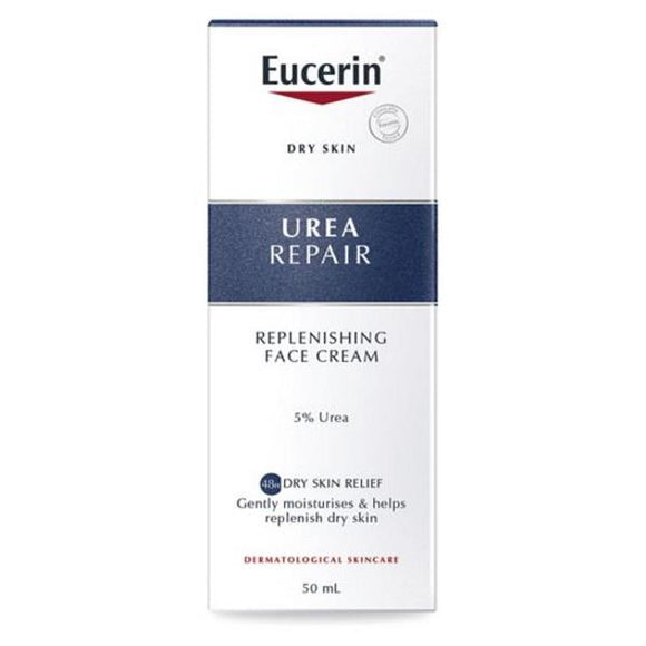 Eucerin Dry Skin Urea Repair Replenishing Face Cream 5% Urea 50ml