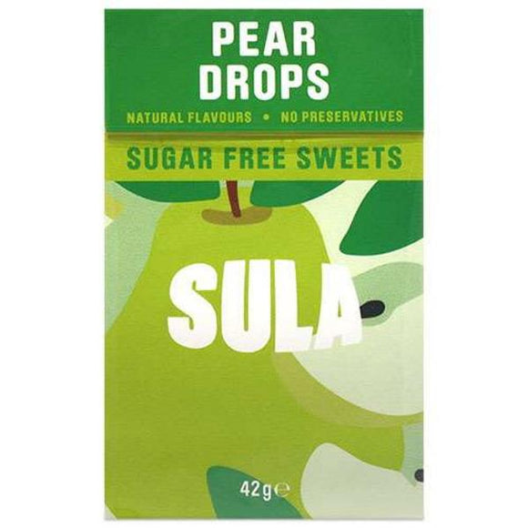 Sula Pear Drops Sugar Free Sweets 42g