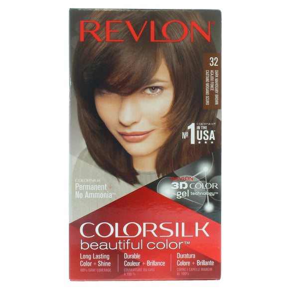 Revlon Colorsilk Permanent Colour 32 Dark Mahogany Brown