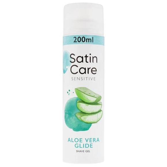 Gillette Satin Care Sensitive Aloe Vera Glide Scented Shave Gel 200ml