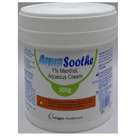 Ennogen Aqua Soothe 1% Menthol Aqueous Cream 500g
