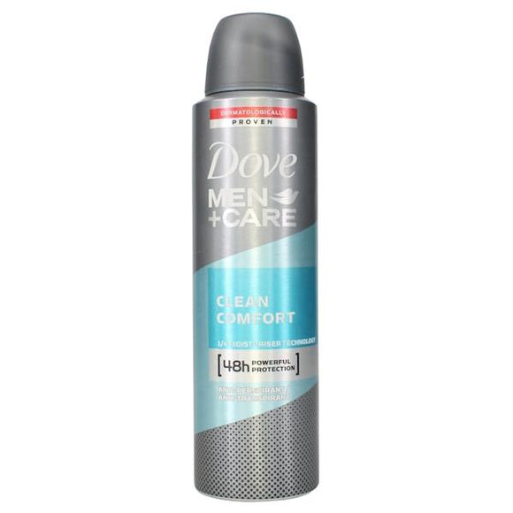 Dove Men Clean Comfort Antiperspirant Spray 150ml