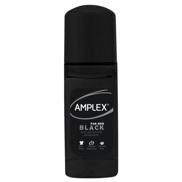 Amplex For Men Black Deodorant Roll On 50ml