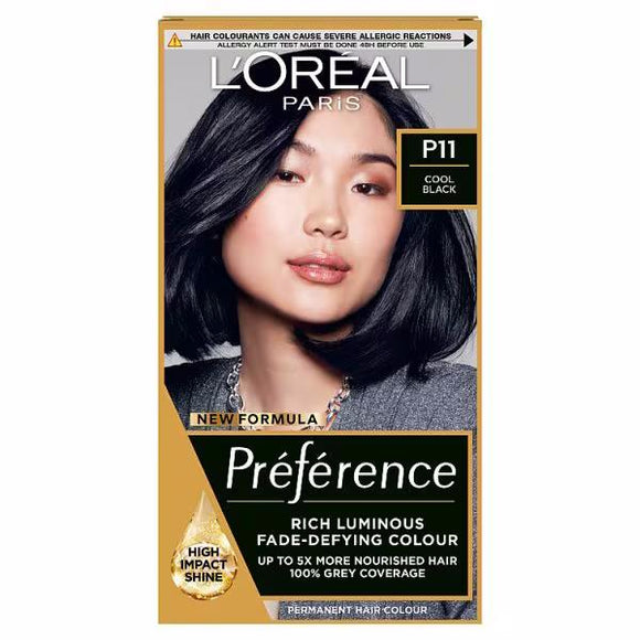 L'Oreal Infinia Preference Permanent Colour P11 Deeply Wicked Black