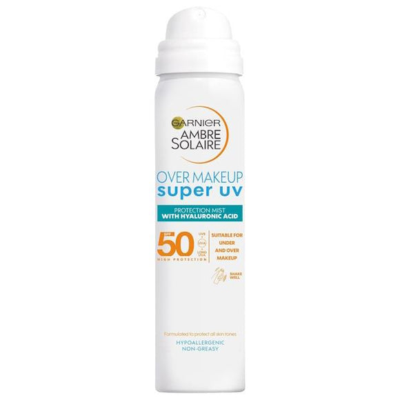 Garnier Ambre Solaire Over Make Up Super UV Protection Mist SPF50 75ml