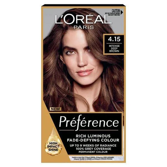 L'Oreal Preference Permanent Colour 4.15 Caracas Intense Deep Brown