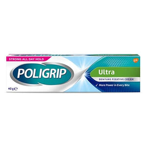 Poligrip Ultra Denture Fixative Cream 40g