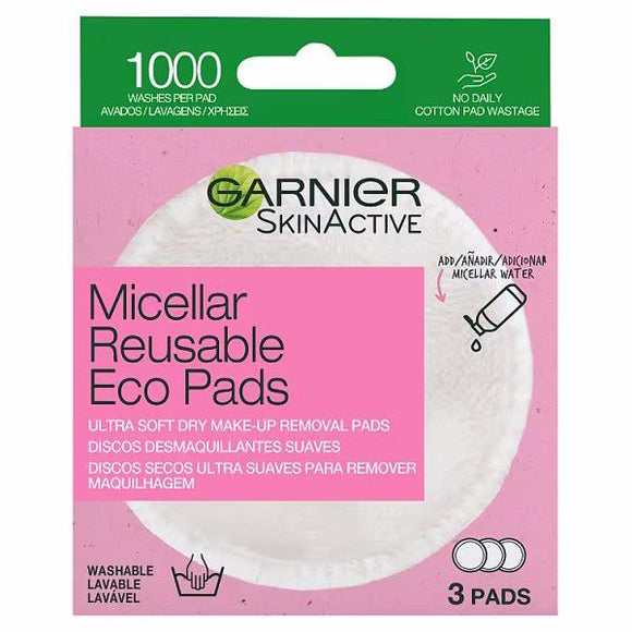 Garnier  Skin Active Micellar Reusable Eco Pads 3 Pads