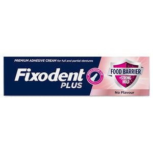 Fixodent Plus Foodseal Food Barrier Denture Adhesive Cream 40g