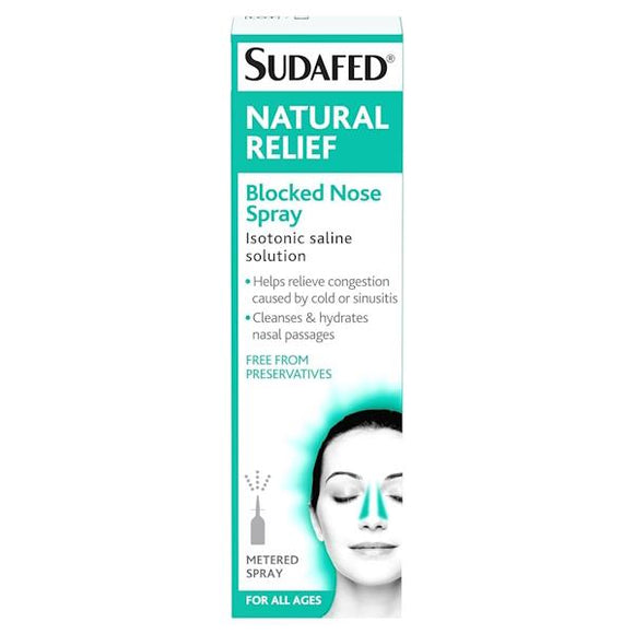 Sudafed Natural Relief Blocked Nose Spray 15ml