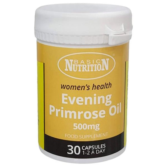 Basic Nutrition Cold Pressed Evening Primrose Oil 500mg 30 Capsules