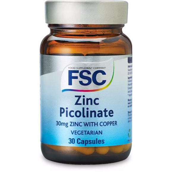 FSC Zinc Picolinate with Copper 30mg 30 Capsules