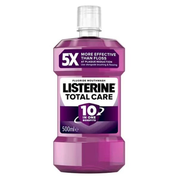 Listerine Fluoride Mouthwash Total Care 500ml